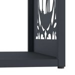 vidaXL Portant de bois chauffage anthracite 40x40x40 cm