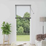 vidaXL Store de Fenêtre Gris foncé 90 x 220 cm Aluminium