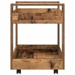 vidaXL Trolley de Bureau Bois Ancien 60 x 45 x 60 cm Bois d'ingénierie