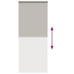 vidaXL Store enrouleur de douche avec cassette largeur du tissu 96 cm