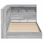 vidaXL Lit Bibliothèque Sonoma gris 75 x 190 cm Bois d'ingénierie