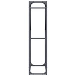 vidaXL Portant de bois chauffage anthracite 60x25x100 cm