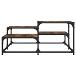 vidaXL Table basse chêne fumé 87 5x87 5x40cm bois d'ingénierie