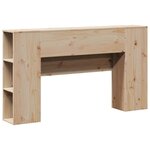 vidaXL Tête de lit avec rangement 160 cm bois massif de pin