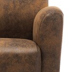 vidaXL Canapé-chaise Marron 70x69x72 cm Similicuir