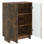 vidaXL Buffet Chêne fumé 66 x 34 5 x 90 cm Bois d'ingénierie