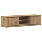 vidaXL Meuble TV chêne artisanal 140x40x36 cm bois d'ingénierie