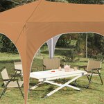 vidaXL Tente de fête pop-up 575 x 288 x 245 cm Beige Tissu Oxford