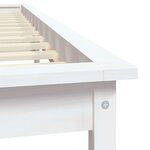 vidaXL Cadre de lit sans matelas blanc 140x200 cm bois massif