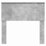vidaXL Tête de lit avec tête de lit Gris béton 90 cm Bois d'ingénierie