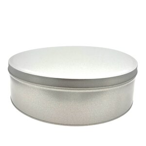 Boîte ronde à gateaux en fer blanc verni  diamètre 24 cm hauteur 7 cm