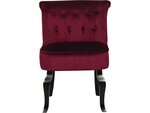 Fauteuil en velours "Louisa" - 1 place - Rouge