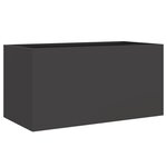 vidaXL Jardinière noir 62x30x29 cm acier laminé à froid