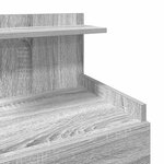 vidaXL Tables de chevet 2 pièces avec 2 tiroirs Gris Sonoma 40 x 36 5 x 62 cm