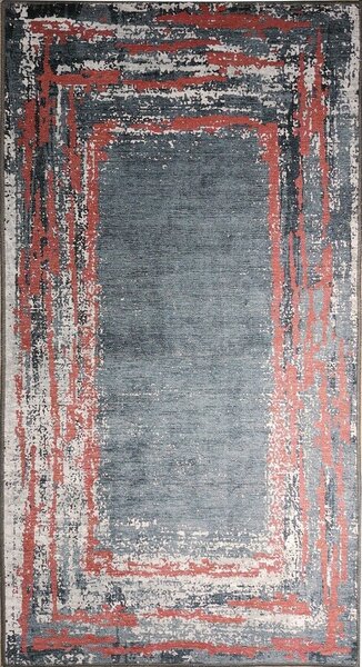 Tapis d'intérieur RING 80 x 150 cm - Rouge