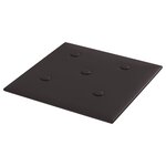 vidaXL Tête de lit murale 12 Pièces Noir 30 x 30 cm Simili cuir