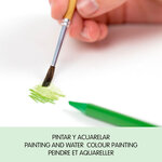 Crayons de couleur aquarellables Boite métallique 12 pièces + 1 pinceau