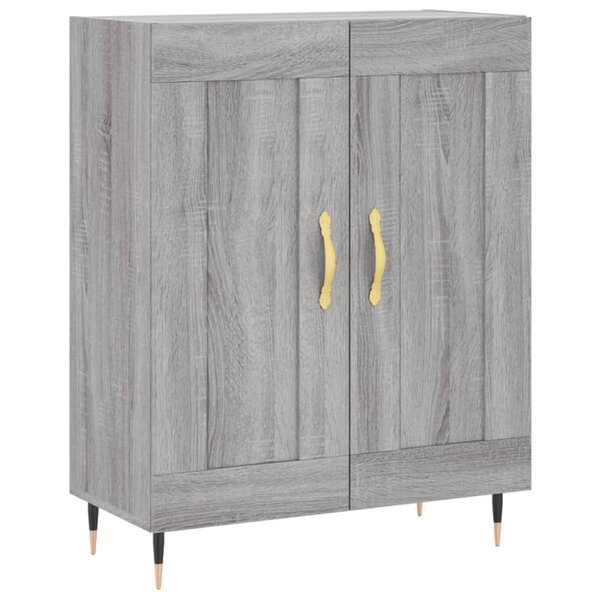 vidaXL Buffet sonoma gris 69 5x34x90 cm bois d'ingénierie
