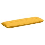 vidaXL Coussin de Dos Jaune clair 160 x 50 cm Tissu en velours côtelé