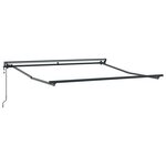 vidaXL Auvent Rétractable Bleu et Blanc 350 x 250 cm