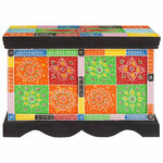 vidaXL Boîte de Rangement avec stockage Multicolore 60 x 40 x 40 cm