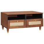 vidaXL Tables basses avec tiroir Marron 80 x 54 x 40 cm