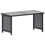 vidaXL Salon de jardin 9 Pièces avec coussins Résine tressée Anthracite