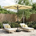 vidaXL Parasol de jardin 270 x 270 cm Polyester Rectangulaire