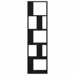 vidaXL Étagère Chêne noir 45 x 23.5 x 162.5 cm Bois d'ingénierie