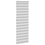 vidaXL Store zèbre gris clair largeur du tissu 75 9 cm polyester