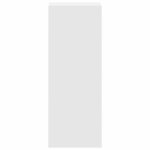 vidaXL Bibliothèque empilable blanc 30x30x80 cm bois d'ingénierie