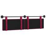 vidaXL Tête de lit suspendue Bordeaux Velours