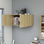 vidaXL Armoire murale Chêne sonoma 80x39x40 cm Bois d'ingénierie