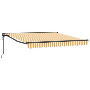 vidaXL Cadre d'auvent Jaune et blanc 300 x 250 cm