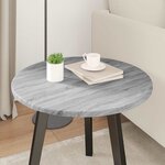 vidaXL Plateau de table Sonoma gris 50 x 50 x 1.5 cm Bois d'ingénierie