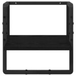 vidaXL Étagère Murale Chêne noir 30 x 25 x 30 cm Bois d'ingénierie