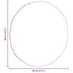 vidaXL Coussins de siège 2 Pièces Jaune Ø80 x 29 cm Velours