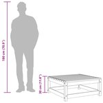 vidaXL Repose-pied de jardin 70x70x30 cm massif de douglas