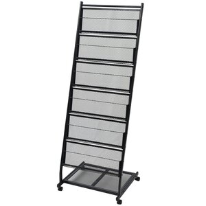 vidaXL Porte-revues 47 5 x 43 x 133 cm Noir A4