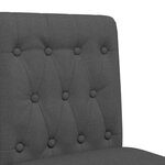 vidaXL Chaises de bar lot de 2 bois massif d'hévéa et tissu