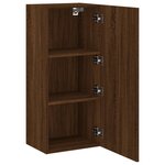 vidaXL Meuble TV mural chêne marron 40 5x30x90 cm bois d'ingénierie