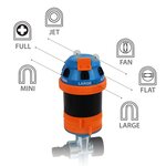 GRÜNTEK Arroseur circulaire à 6 modèles 491 m²