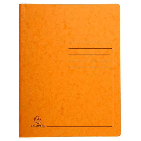 Chemise De Classement À Ressort Carte Lustrée 355gm2 - A4 - Orange - X 25 - Exacompta