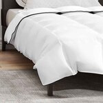 vidaXL Duvet d'hiver Blanc 135 x 220 cm Bas