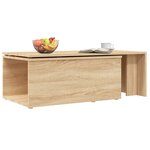 vidaXL Table basse Chêne sonoma 150x50x35 cm Bois d’ingénierie