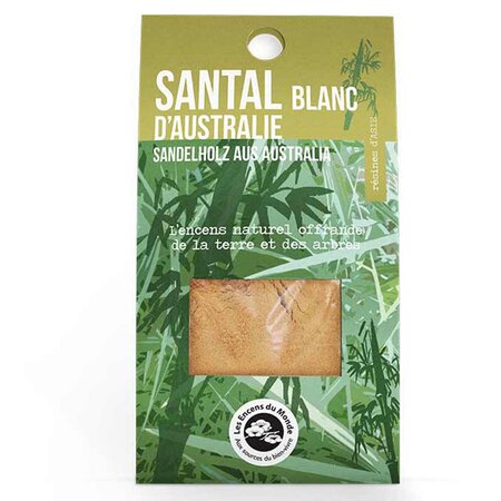 Résine d'encens santal blanc australien - vrac 1 kg