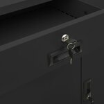 vidaXL Armoire de bureau Anthracite 90x40x102 cm Acier