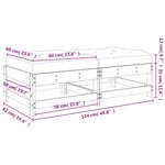 vidaXL Repose-pieds de jardin et coussins lot de 2 bois pin imprégné