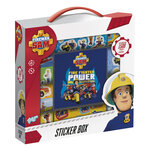 Sam le Pompier-STICKER BOX 12R+2S+BOOK-Totum