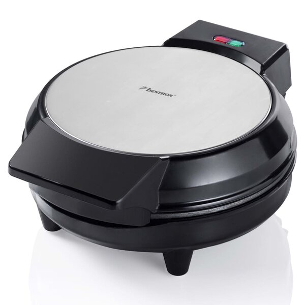 Bestron Gaufrier en forme de cœur AWM700S 700 W Noir/Inox
